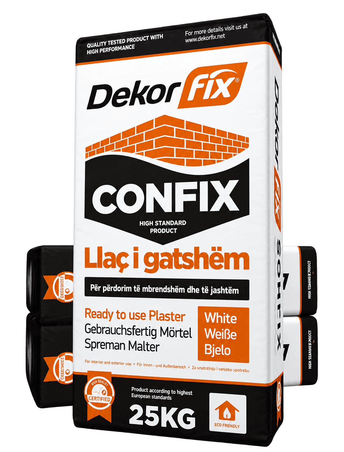 Confix white, Llaqe